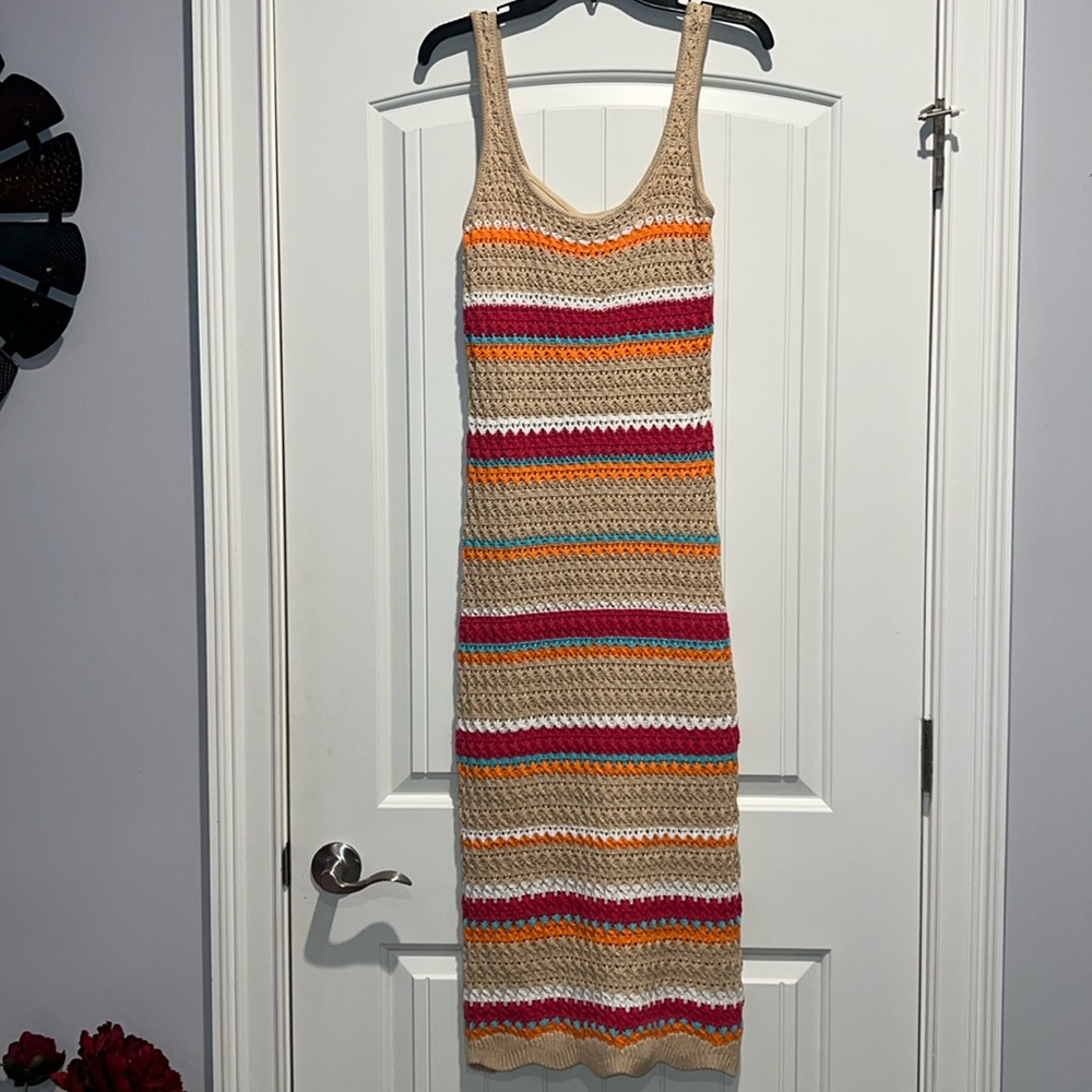 Women’s Paper Heart Crochet Dress